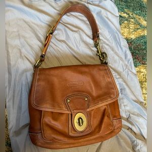 Coach Legacy Vachetta Hobo shoulder bag in Whiskey Brown leather